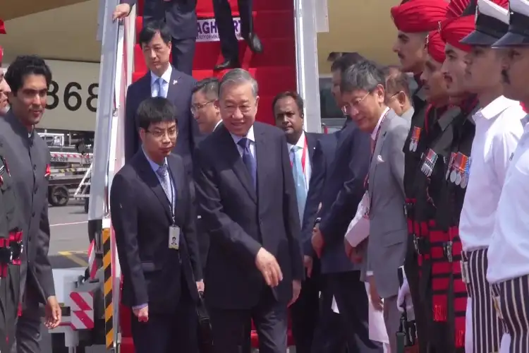 Vietnam President To Lam arrives in Mumbai, welcomed by Maharashtra CM Devendra Fadnavis