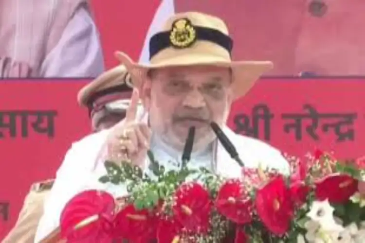 Amit Shah attends President's Colour Award Ceremony of NDRF in Ghaziabad