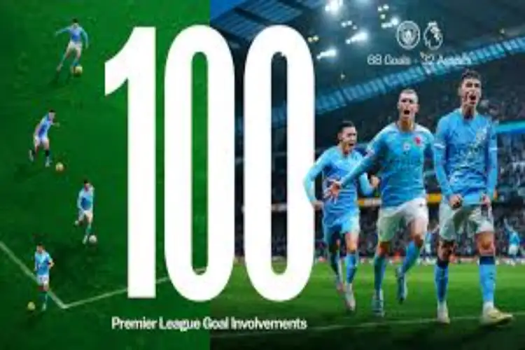 Foden becomes 6th Man City player to complete 100 goal involvements in Premier League