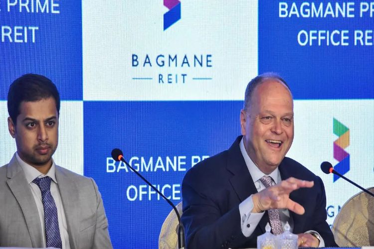 Bagmane REIT shares listed on the market with a gain of 3.5 percent.
