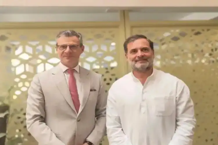 EU delegation meets Congress leaders Rahul Gandhi, Salman Khurshid as part of engagement with political parties