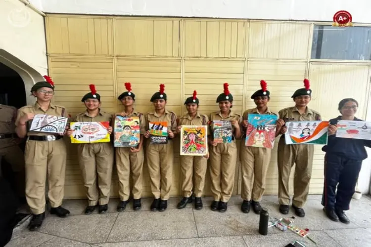 Painting Competition on the Theme ‘Operation Sindoor’ Organized at Jamia Hamdard
