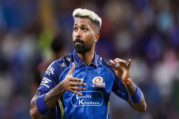 MI captain Hardik Pandya fined 10 per cent of his match fee for violation of IPL Code of Conduct