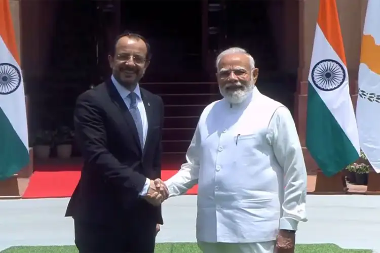 PM Modi, Cyprus President Nikos Christodoulides hold delegation-level talks in Delhi