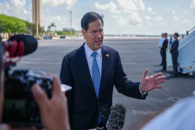 US Secretary of State Marco Rubio Arrives in Kolkata on India Visit