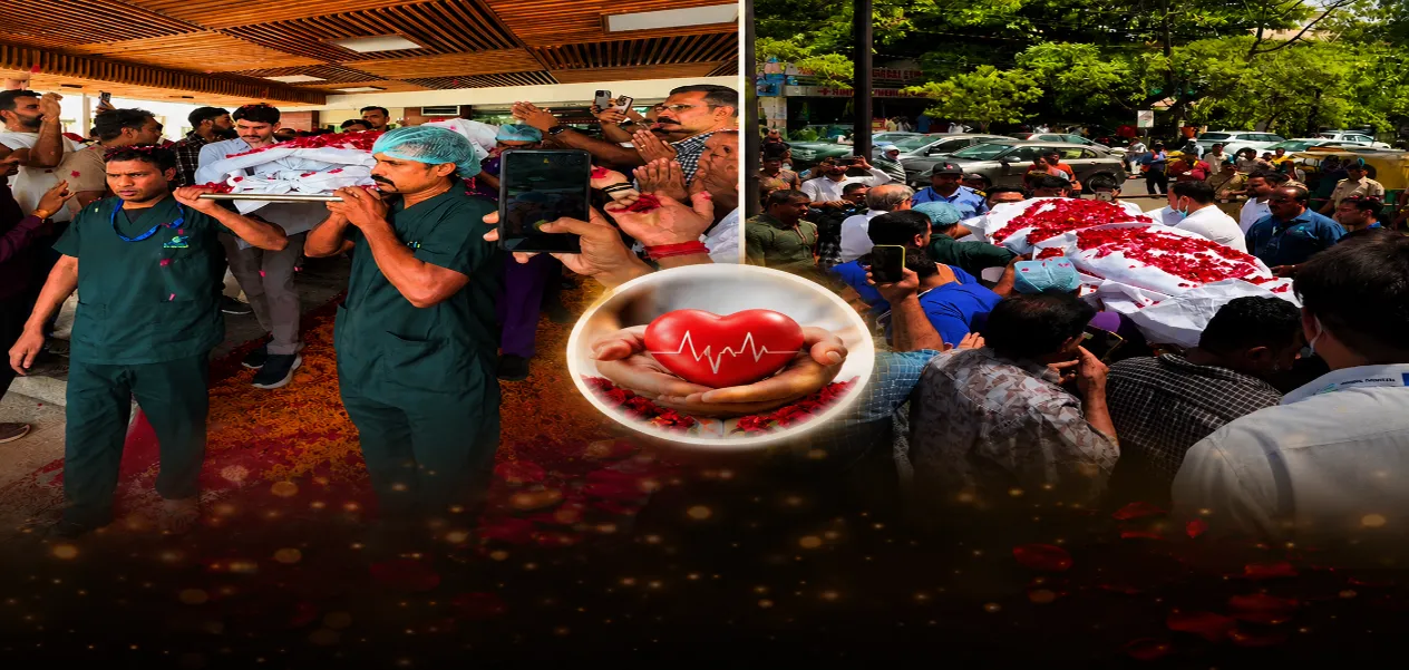 In Bhopal, a Muslim woman gave the gift of life to two Hindus after her death. AI photo