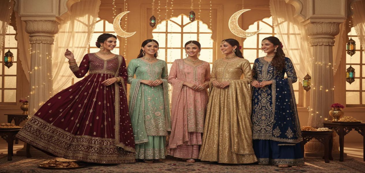 Try this trendy outfit on Bakrid, you will get relief from the heat too.