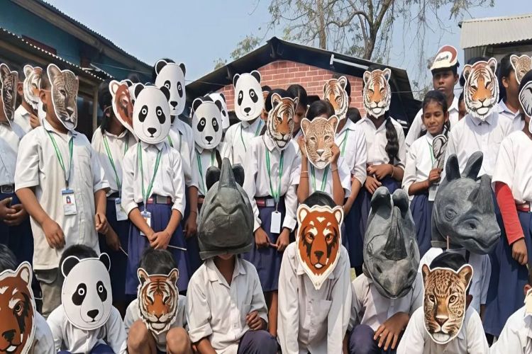 Assam: Conservation lessons for 1,500 students at Manas Park