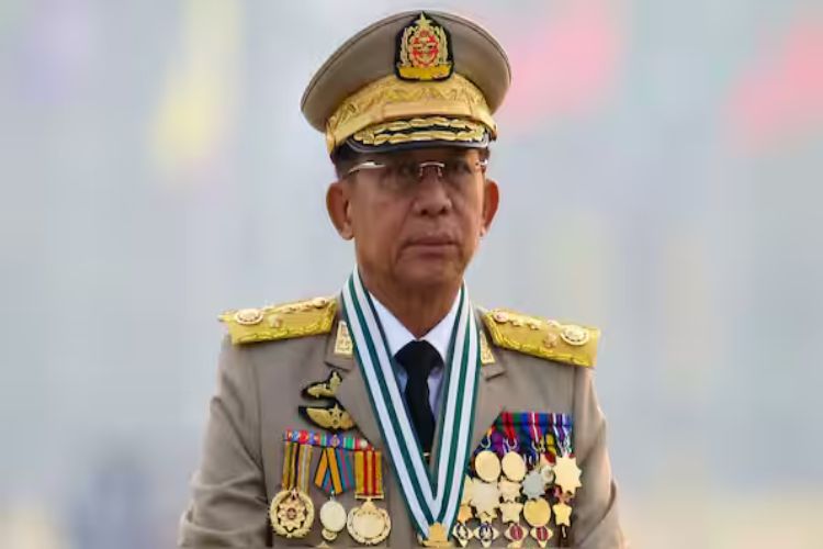 Myanmar President Aung Hlaing on a five-day visit to India