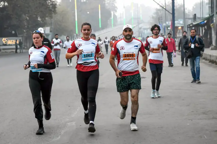 Elderly set example at Patnitop first high-altitude ultra marathon