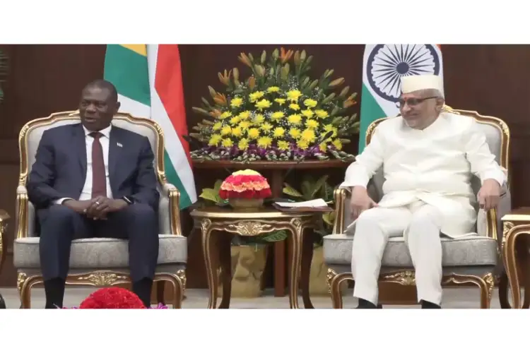 S.African Deputy President Mashatile meets Vice President CP Radhakrishnan