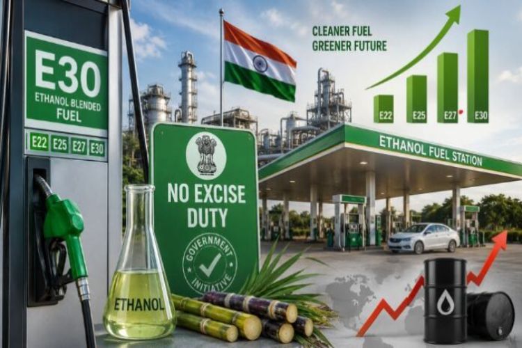 Government removes excise duty on ethanol-blended petrol