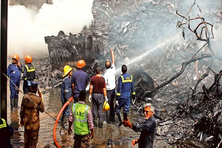 Ahmedabad firefighters fought a tough battle