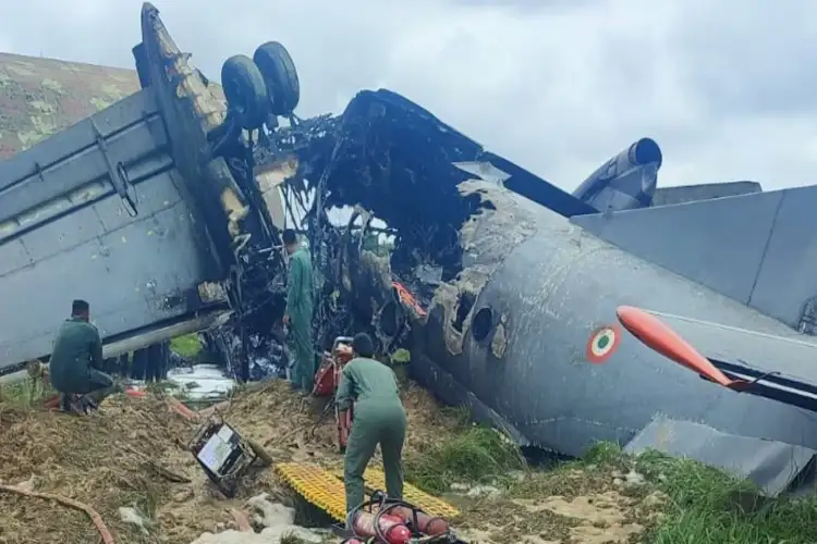 IAF AN-32 aircraft crashes at Assam's Jorhat airbase