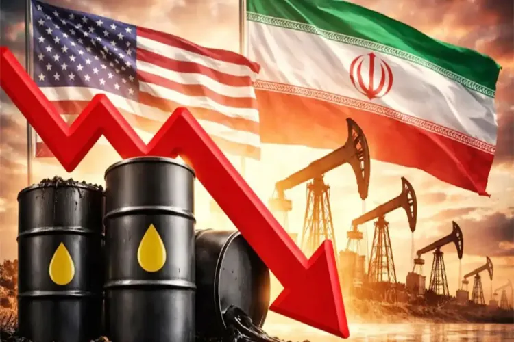 Sharp drop in oil prices following the Iran deal.