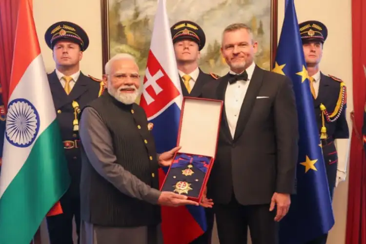 PM Modi conferred Slovakia's highest civilian honour; Om Birla, BJP leaders congratulate Prime Minister