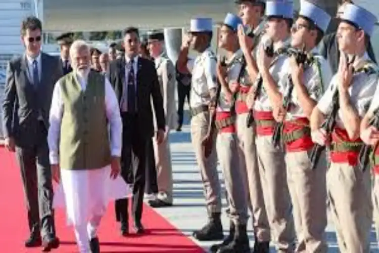PM Modi arrives in Geneva on way to participate in G7 Summit in Evian, France