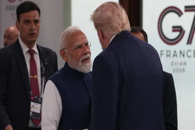 the meeting between PM Modi and President Trump.