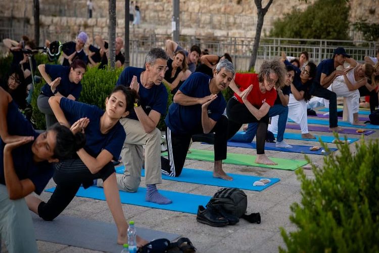India organises yoga session in Jerusalem ahead of International Yoga Day