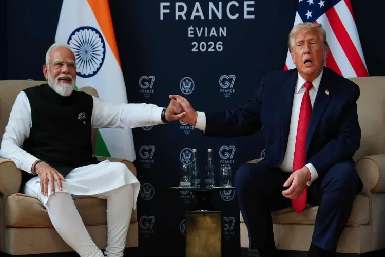 Trump heaped praise on Modi at the G7 summit, saying he looks like an angel but is extremely tough.