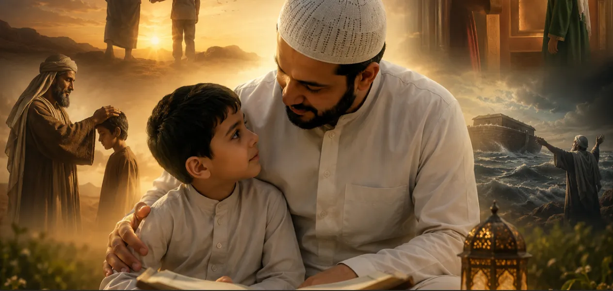The relationship between Ibrahim and Ismail conveys a message.
