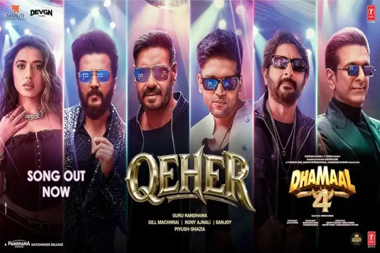 Guru Randhawa's 'Qeher' song from 'Dhamaal 4' out now