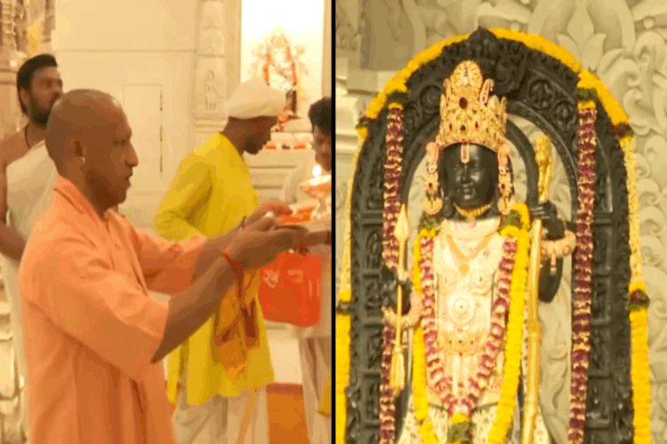 Uttar Pradesh Chief Minister Yogi Adityanath visited and worshipped Maa Baglamukhi.