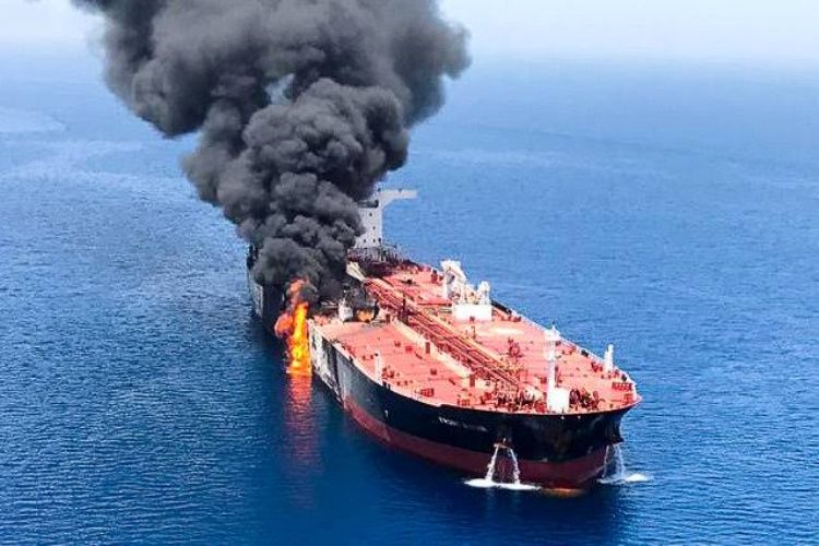 Attack on a tanker in the Strait of Hormuz