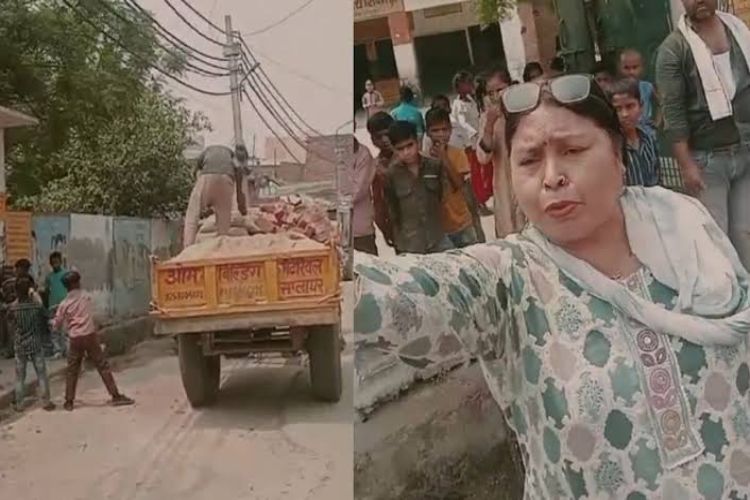 A video of children being forced to work in a school on a holiday in Hapur goes viral