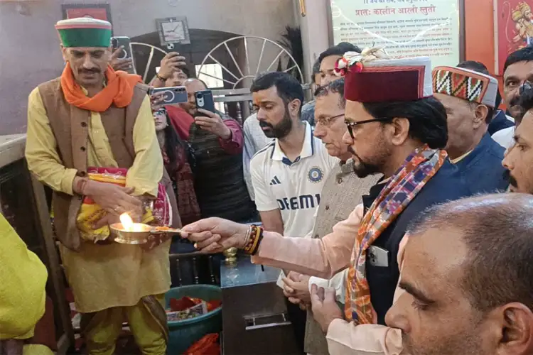 Himachal Pradesh: Anurag Thakur offers prayers at Shimla's Jakhu Temple; joins tree plantation drive