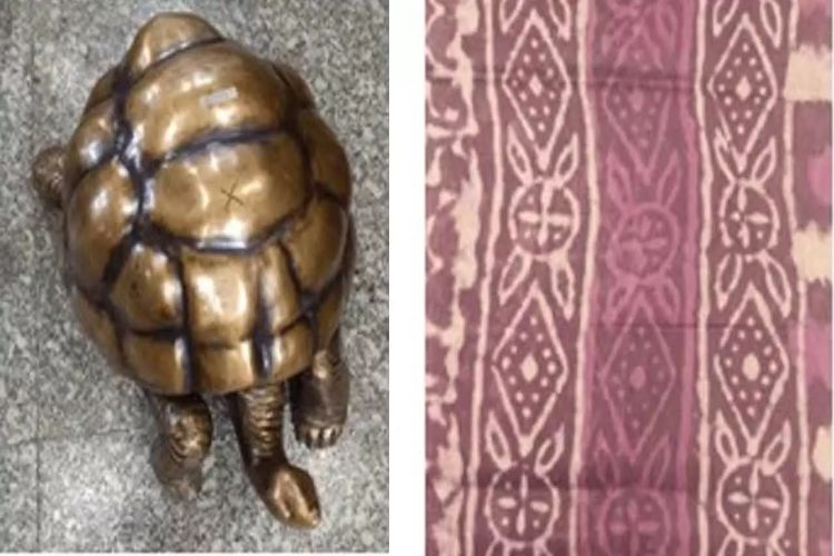 Maheshwari silk and Moradabad brass tortoise to Seychelles leaders