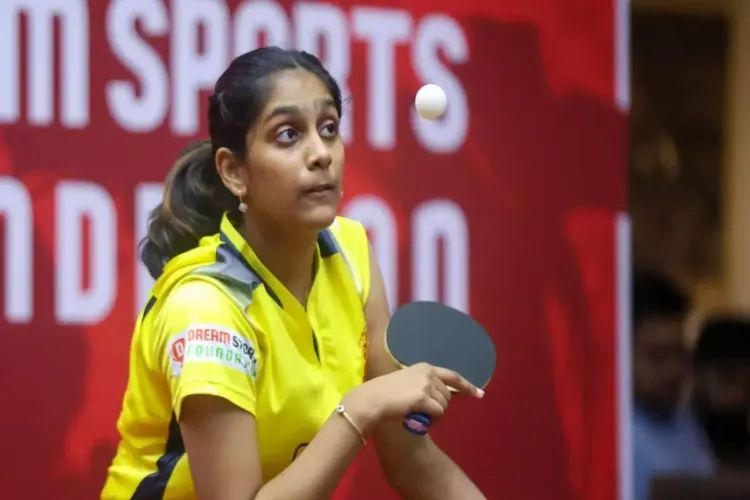 Abhinand and Divyanshi's mixed doubles pair assured of a medal at the Asian Youth Table Tennis Championships
