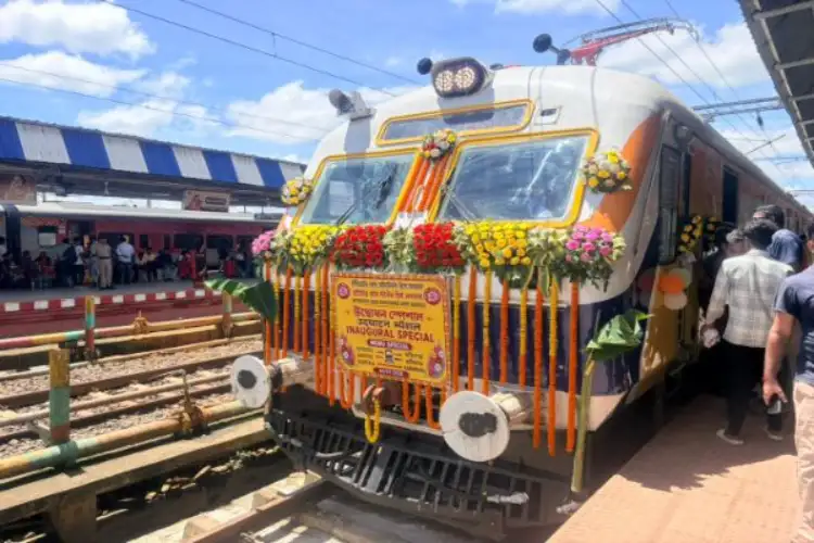 Tripura CM Manik Saha flags off Agartala-Karimganj MEMU train service
