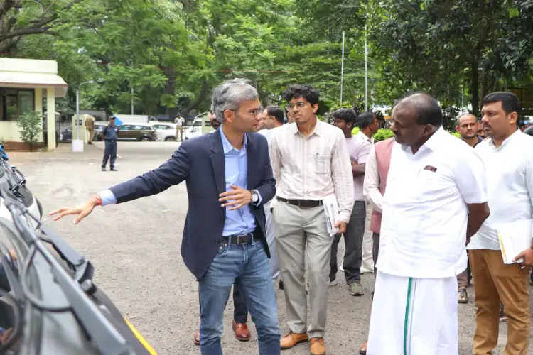 Union Minister Kumaraswamy holds talks with electric two-wheeler manufacturers in Bengaluru