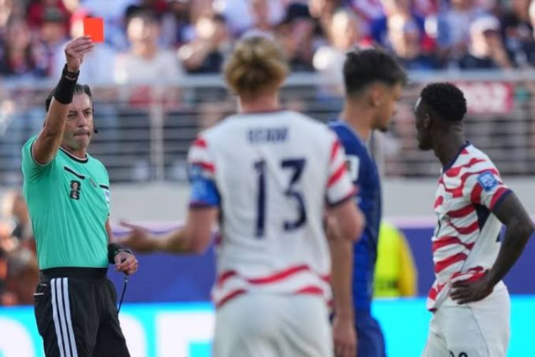 US striker Balogun's red card rescinded after Trump intervenes