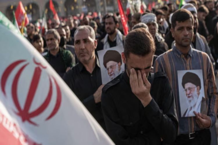 Huge crowds gathered for the funeral of former Iranian Supreme Leader Ayatollah Ali Khamenei