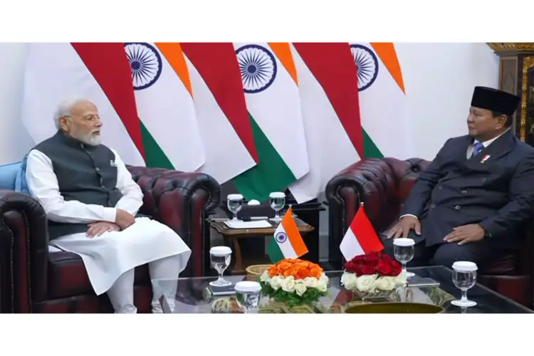 PM Modi holds bilateral meeting with Indonesian President Subianto