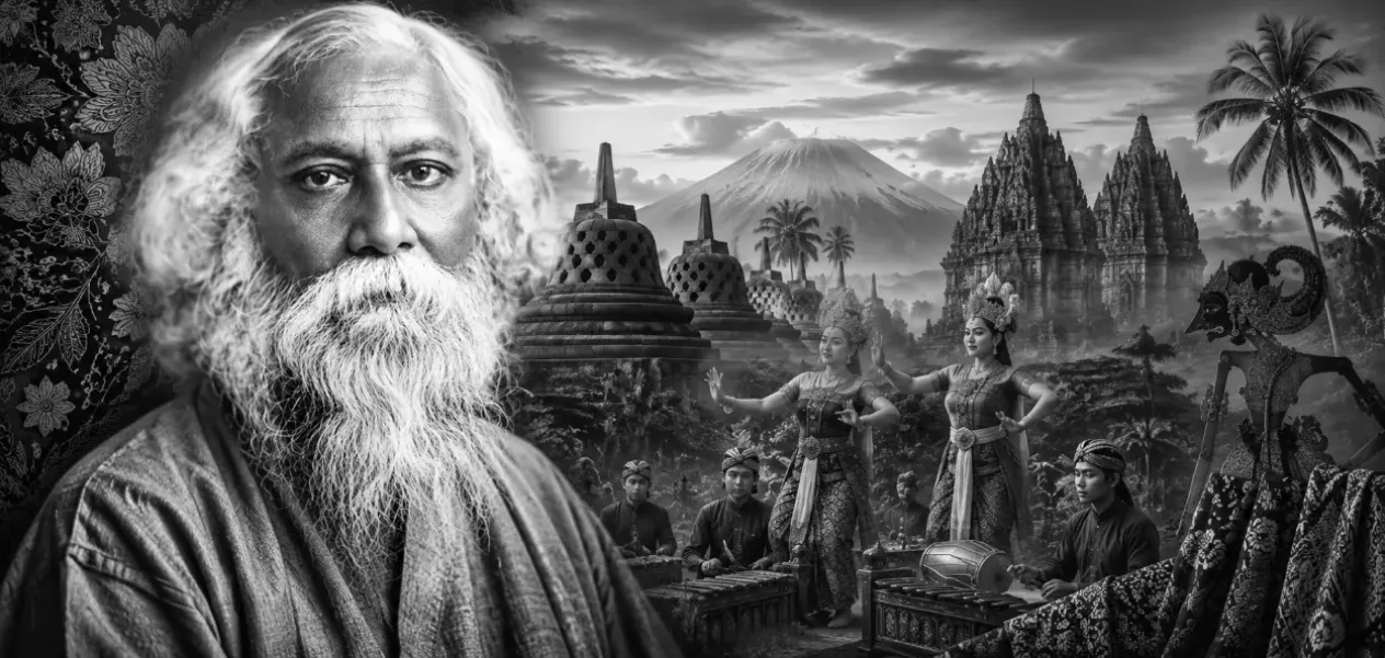 Rabindranath Tagore's visit to Indonesia forged a bond between two civilizations. 