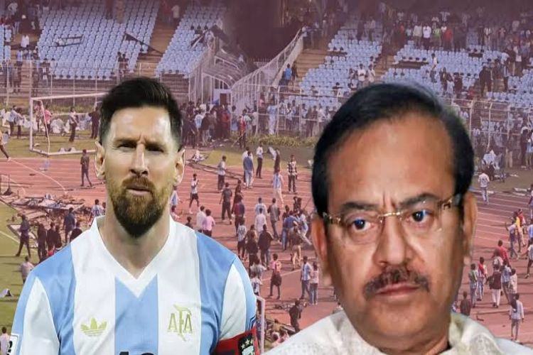 Former minister Arup Biswas appeared before the police for questioning in the Messi program case.