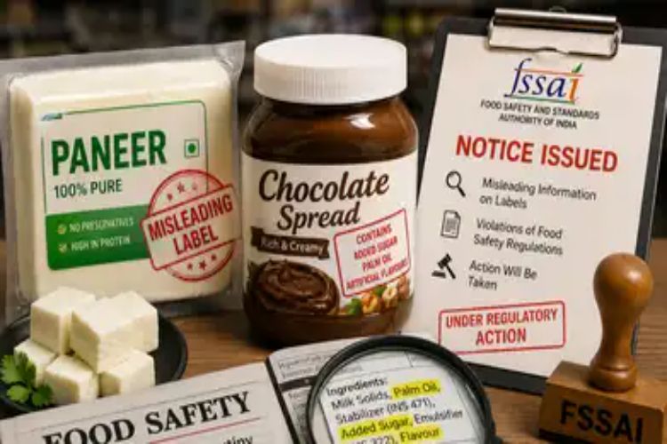 FSSAI notice on misleading claims