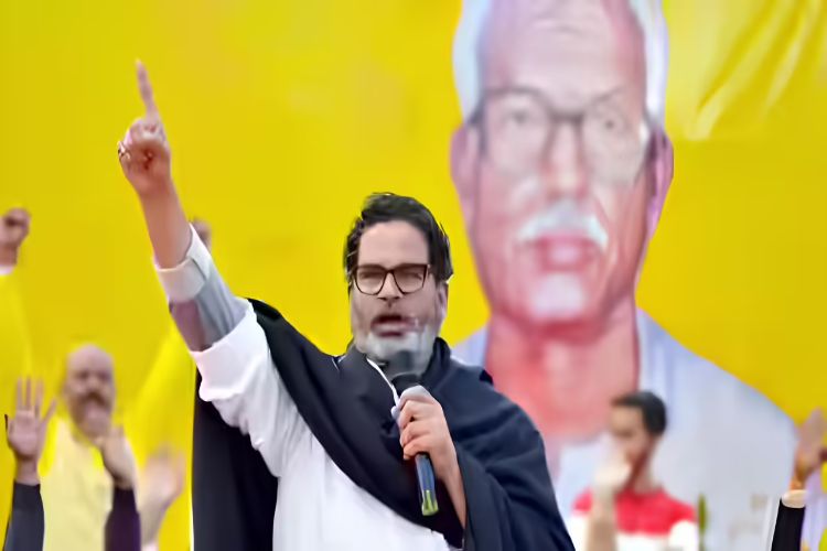 Prashant Kishor's padayatra in Bankipur after being declared the BJP candidate