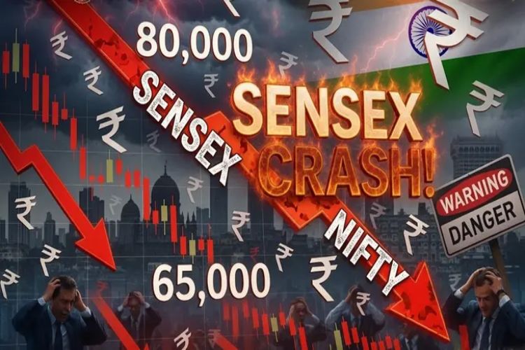 Sensex falls 1,677 points on US-Iran tensions