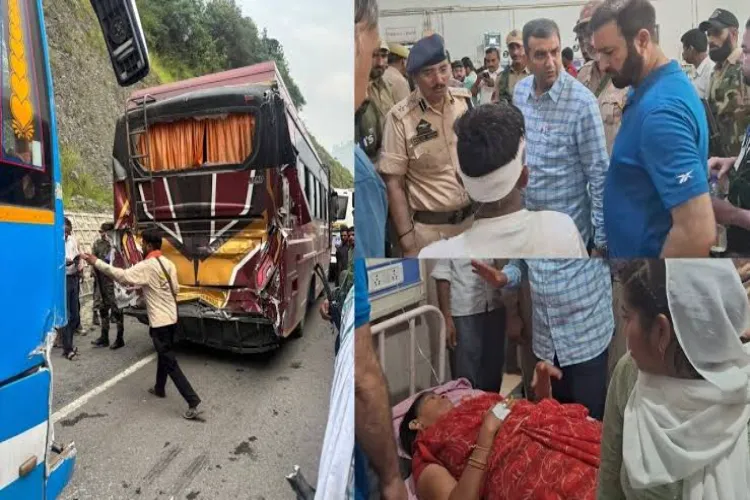 Road accident during Amarnath Yatra; five pilgrims injured on the Jammu-Srinagar National Highway.