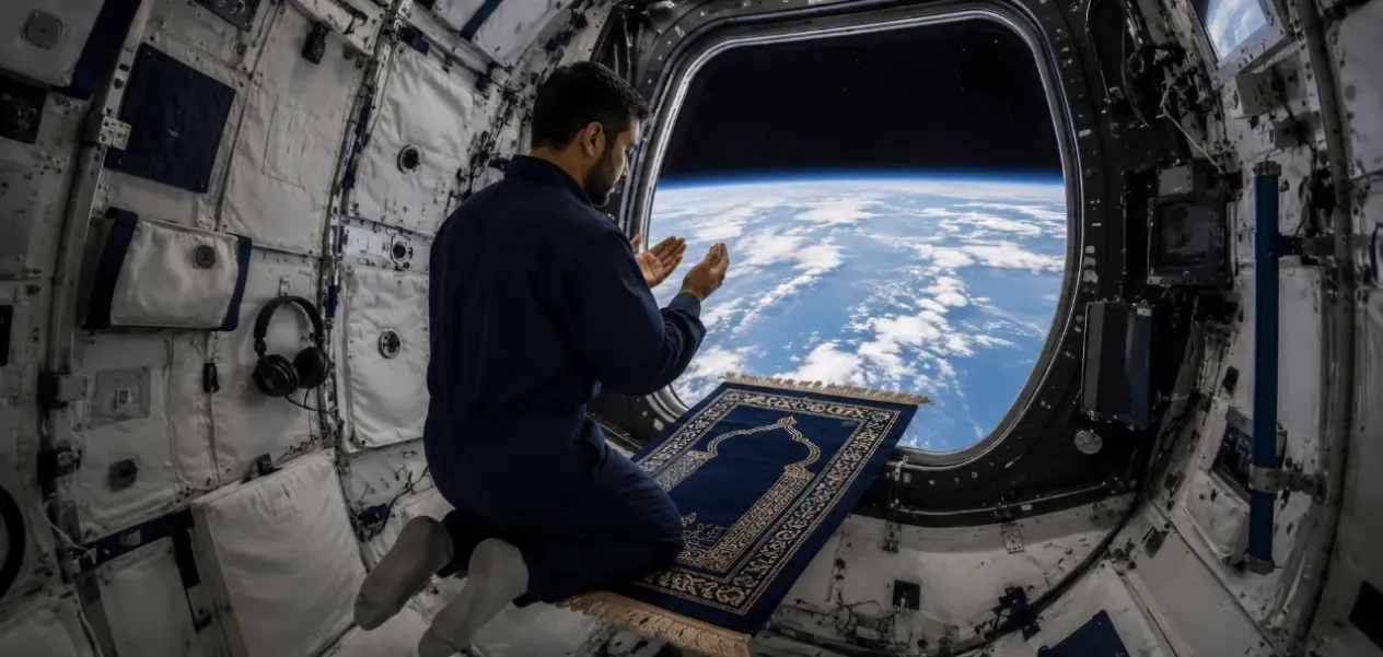 Islam in Space: The unique story of performing Namaz, fasting, and locating the Qibla in zero gravity.