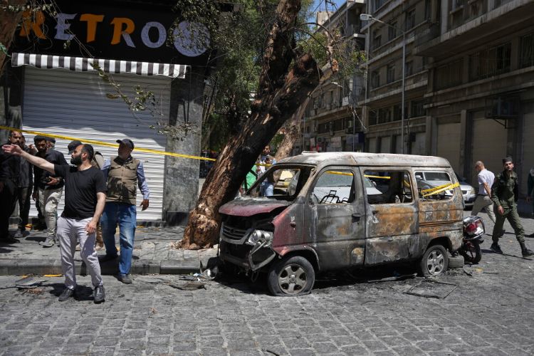 Some suspects arrested in connection with bombings during Macron's Syria visit