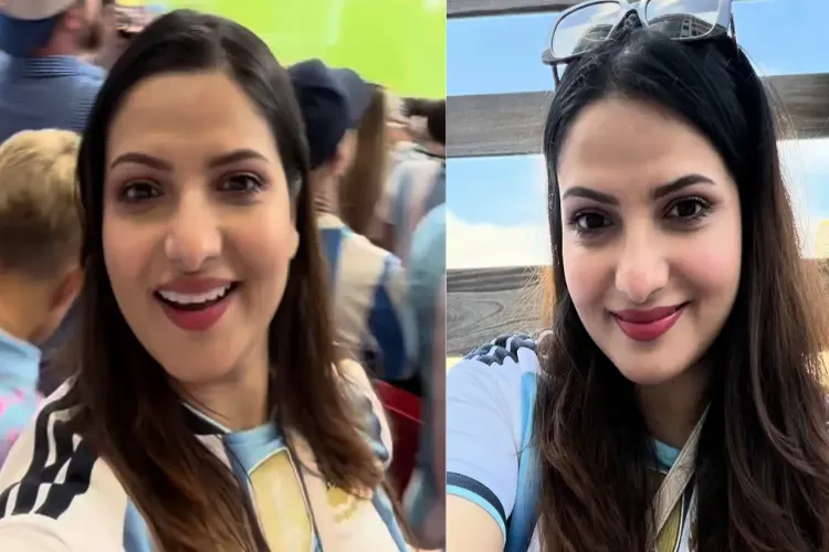 Actress Tanusree Chakraborty moved to tears by Argentina's struggle.
