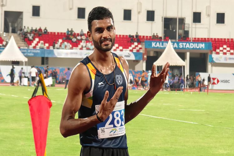 Sarvesh Kushare finishes third on Diamond League debut