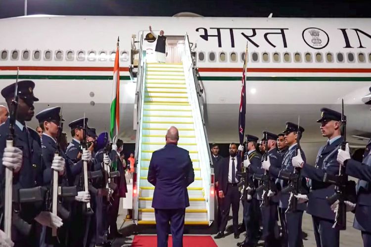 PM Modi leaves for home after completing his New Zealand visit