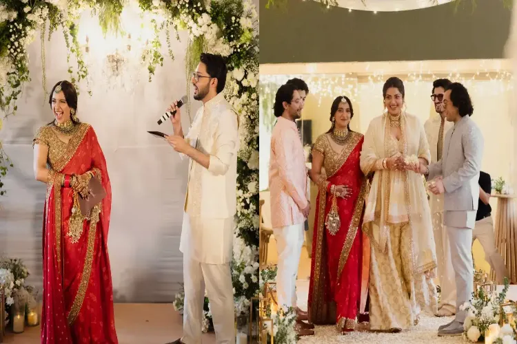 A star-studded reception celebration for Akanksha and Sharan in Mumbai.