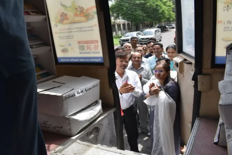 National Book Trust's mobile library van launched at AMU